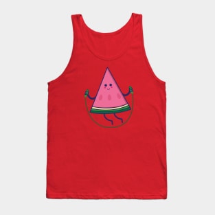 watermelon cute drawing healthy fruits doodle for kids tshirts Tank Top